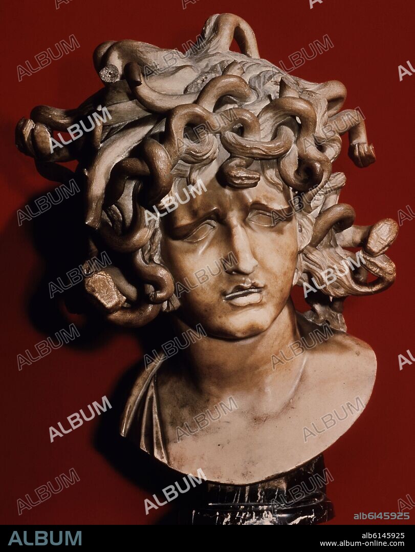GIAN LORENZO BERNINI (1598-1680). BUSTO DE MEDUSA, 1644/48, EN LA SALA DE LOS GANSOS.