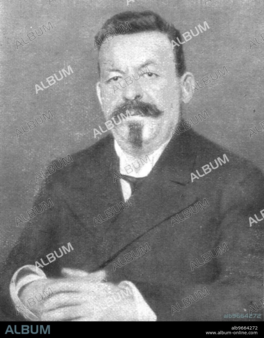 ''L'Allemagne Revolutionnaire; Le chancelier socialiste allemand Friedrich Ebert porte au pouvoir par la revolution', 1918. From "L'Album de la Guerre 1914-1919, Volume 2" [L'Illustration, Paris, 1924].