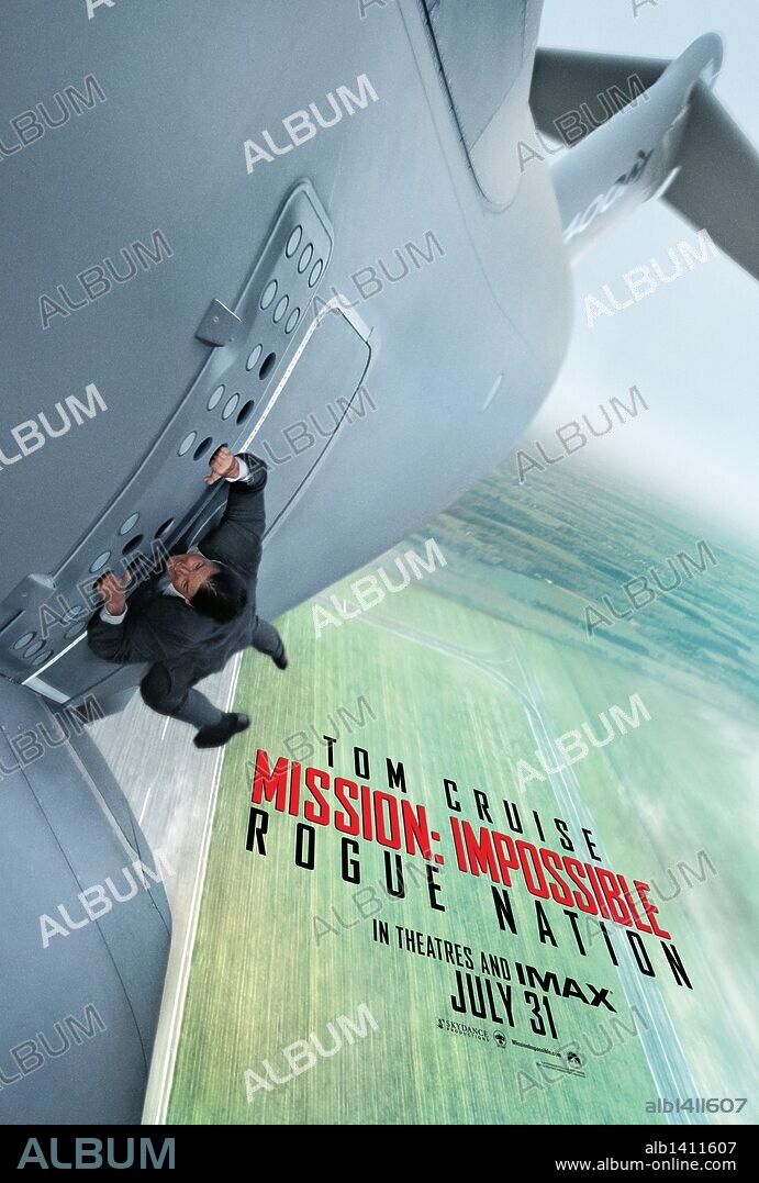 Poster de MISION: IMPOSIBLE-NACION SECRETA, 2015 (MISSION: IMPOSSIBLE-ROGUE NATION), dirigida por CHRISTOPHER MCQUARRIE. Copyright BAD ROBOT/SKYDANCE PRODUCTIONS/TC PRODUCTIONS.
