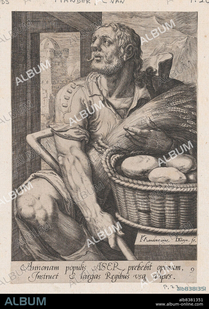 JACQUES DE GHEYN II. Asher, from The Twelve Sons of Jacob.