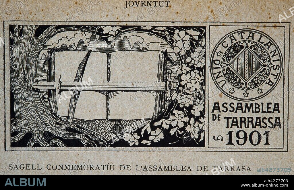 ADRIA GUAL QUERALT. Adrià Gual / Unió Catalanista, 1901.