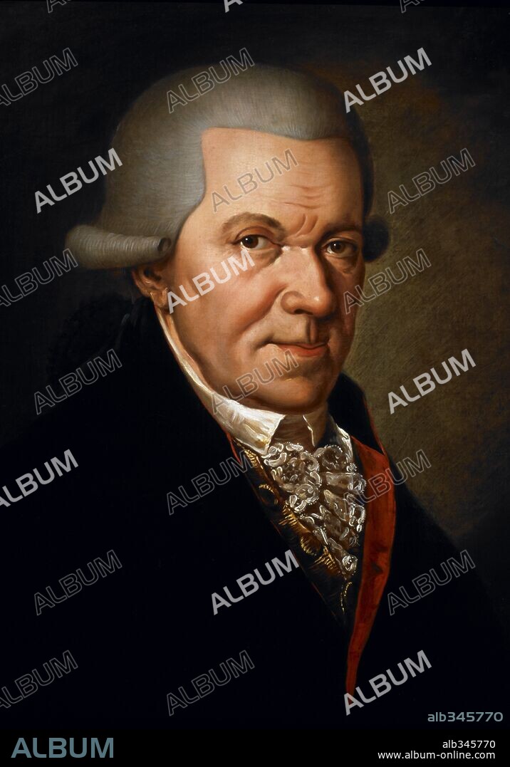 John Michael Haydn,  Austrian composer and younger brother of Franz Joseph Haydn, oil on canvas, artist unknown.