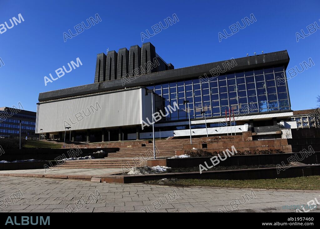 Lithuania. Vilnius. Lithuanian National Opera and Ballet Theatre. Built in 1974. Exterior.