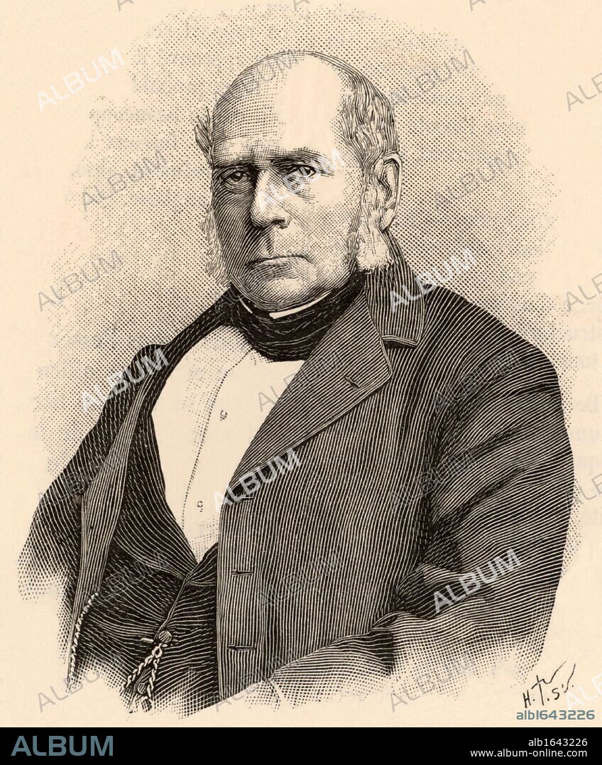 Henry Bessemer (1813-1893) English engineer, inventor and industrialist.   Among his inventions were the Bessemer steel process and the  Bessemer converter.  From "La Nature" (Paris, 1898). Engraving.  (Photo by: Universal History Archive/UIG via Getty Images).