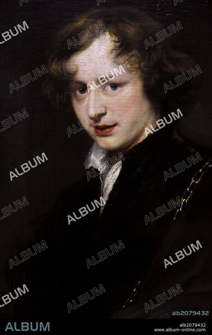 ANTONIS VAN DYCK. Anthony Van Dyck (1599-1641). Was a Flemish Baroque artist. Self Portrait, ca 1621. Oil on canvas. Alte Pinakothek. Munich. Germany.