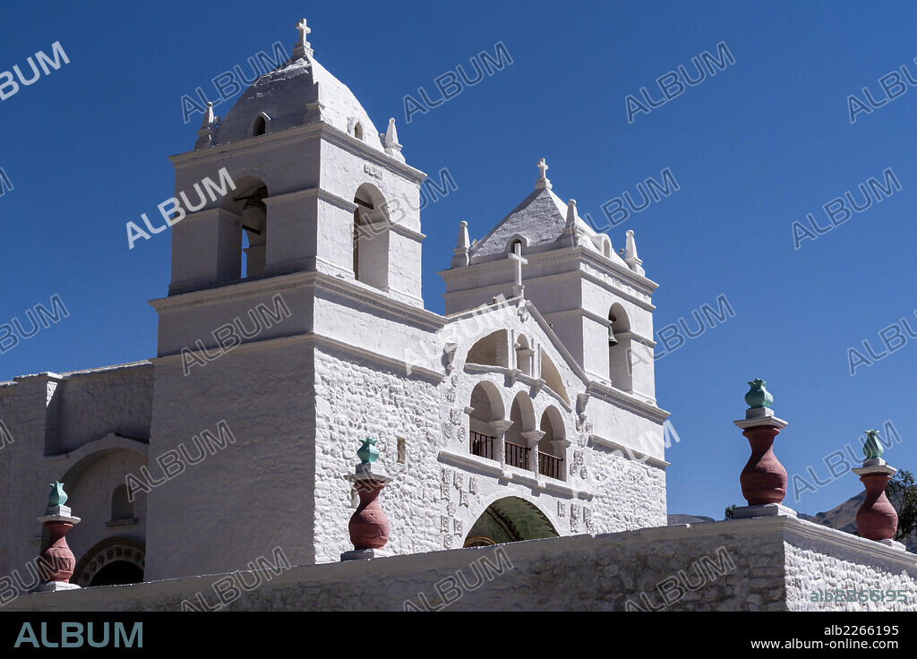 Colca valley,Church of Maca,Arequipa,Peru,South America.
