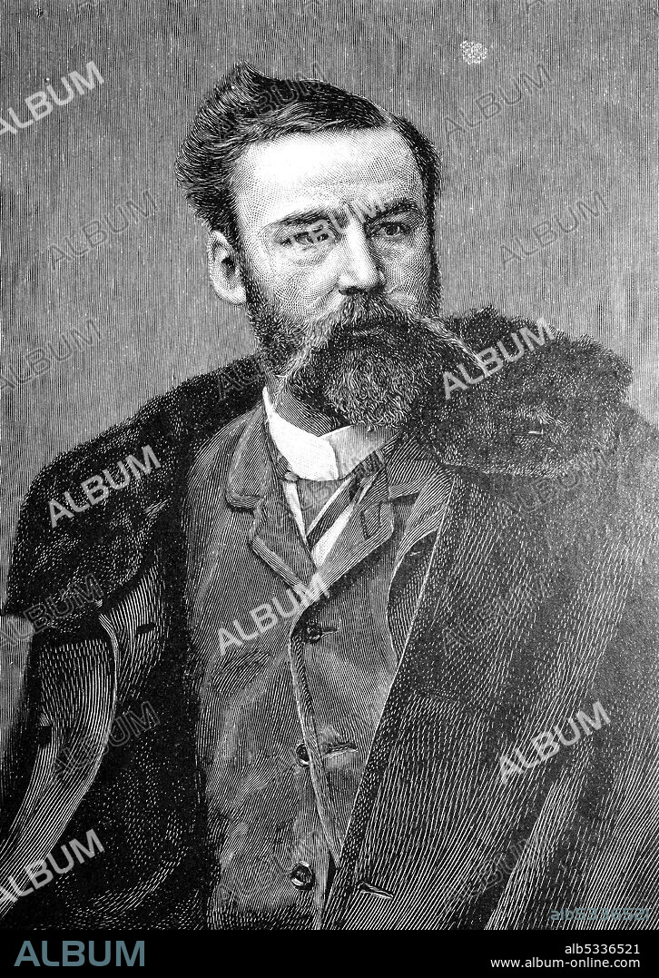 Anton Alexander Albrecht Freiherr von Perfall, December 11, 1853 - November 3, 1912, was a Bavarian home and hunting writer  /  Anton Alexander Albrecht Freiherr von Perfall, 11. Dezember 1853 - 3. November 1912, war ein bayerischer Heimat- und Jagdschriftsteller, Historisch, historical, digital improved reproduction of an original from the 19th century / digitale Reproduktion einer Originalvorlage aus dem 19. Jahrhundert,.