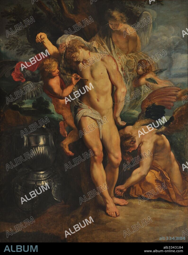 PIETER PAUL RUBENS. Saint Sebastian Tended by Angels.