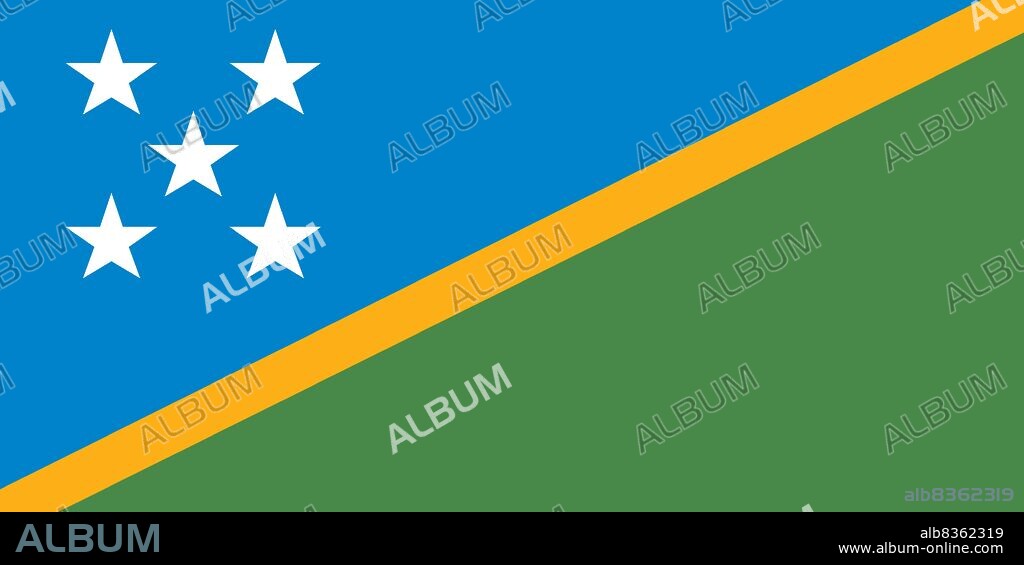Flag of the Solomon Islands.