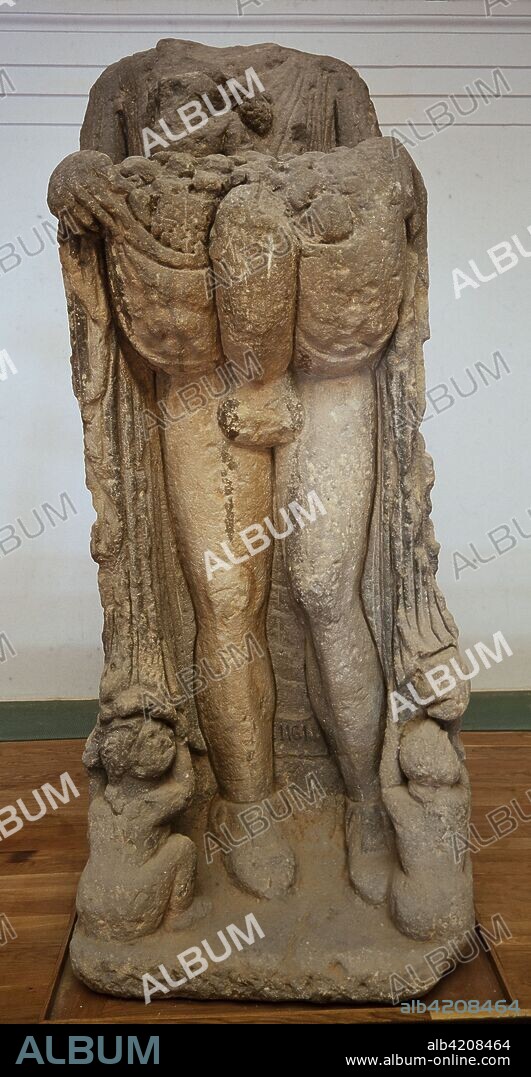 Escultura griega de Priapo, Museo Arqueológico de Barcelona.