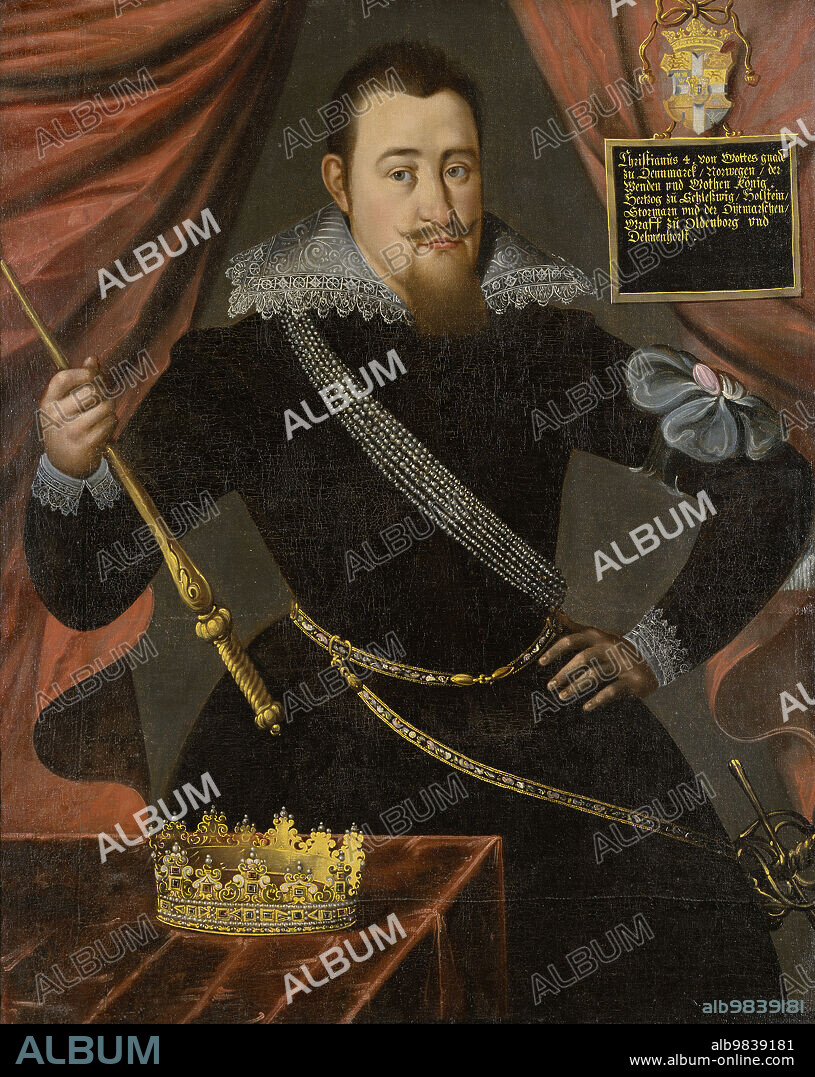 ANON. Christian IV, 1577-1648, king of Denmark and Norway, c17th century.