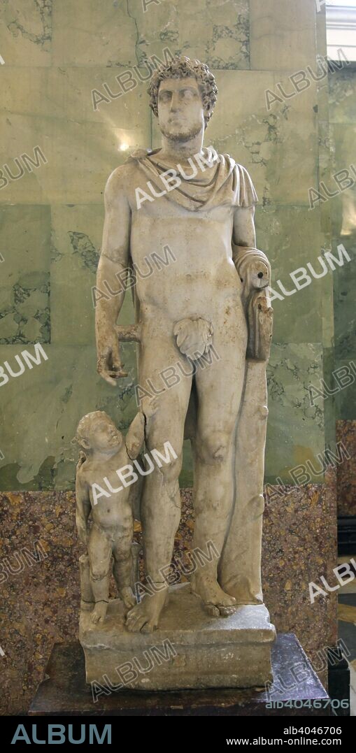Statue of Lucius Aelius, c mid 2nd century. Lucius Aelius (101-138) was the adopted son and chosen heir of the Roman Emperor Hadrian. He never became emperor as he died shortly before Hadrian. His son, Lucius Verus, was co-emperor with Marcus Aurelius from 161 until 169. Found in the collection of The Hermitage, St Petersburg.