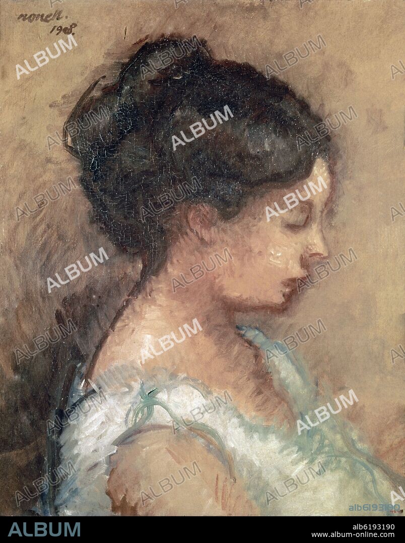 ISIDRO NONELL. JULIA - 1908 - OLEO/LIENZO - 61x51.