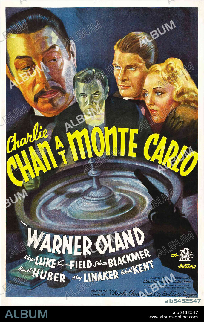WARNER OLAND in CHARLIE CHAN AT MONTE CARLO, 1937, unter der Regie von EUGENE FORDE. Copyright 20TH CENTURY FOX.