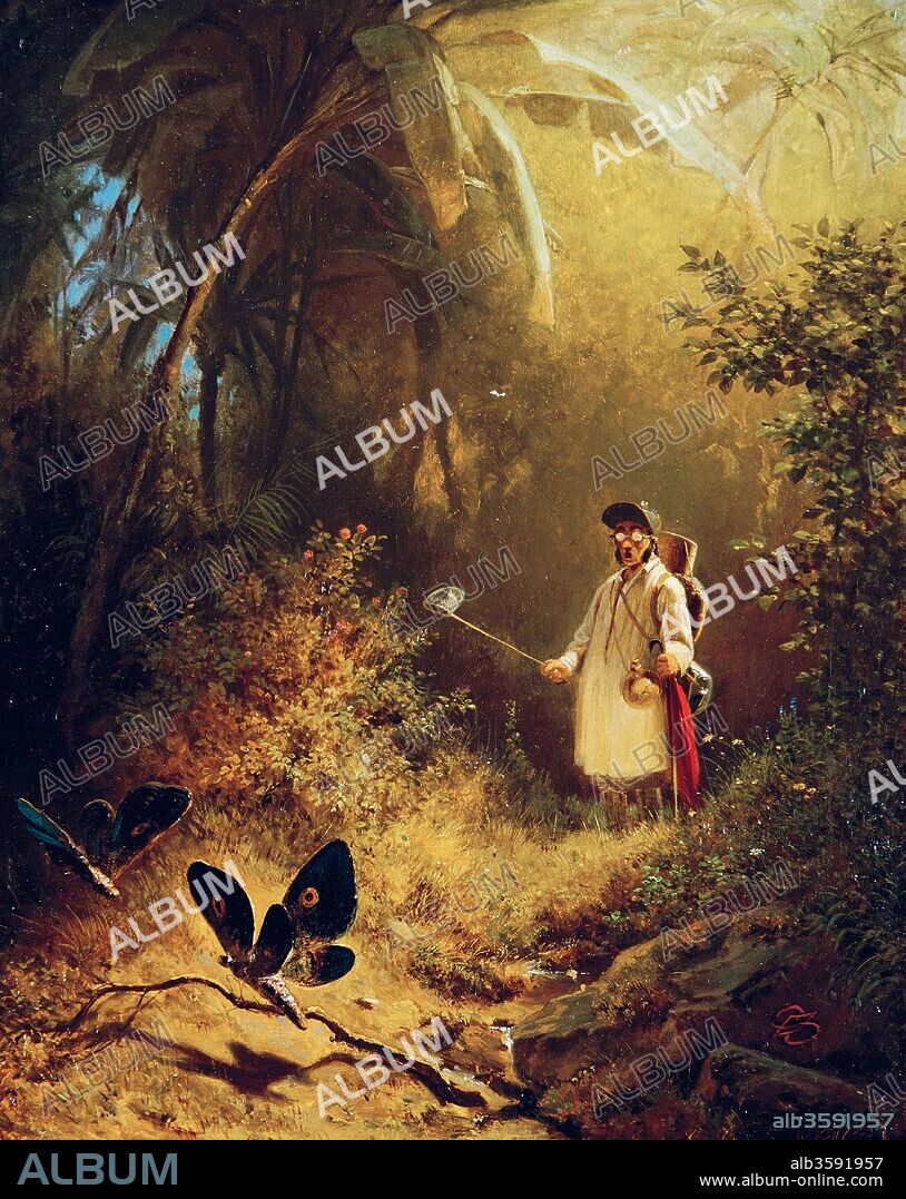 CARL SPITZWEG. The Butterfly Hunter.