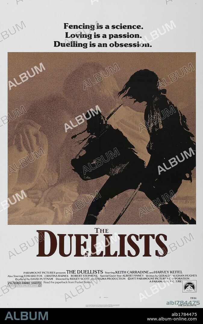 Poster of THE DUELLISTS, 1977, directed by RIDLEY SCOTT. Copyright PARAMOUNT PICTURES.