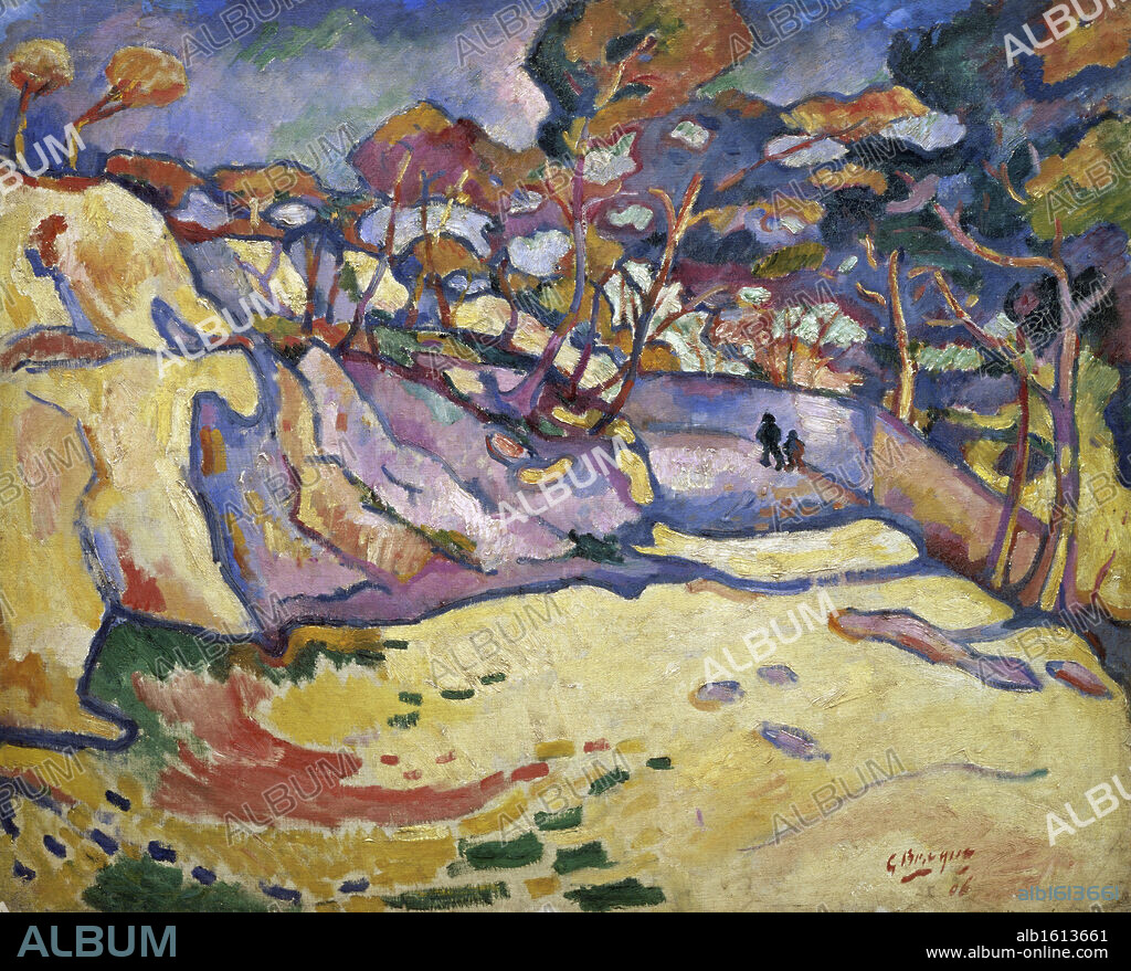 L'Estaque by Georges Braque, 1906, 1882-1963, France, Paris, Musee National d'Art de Moderne.