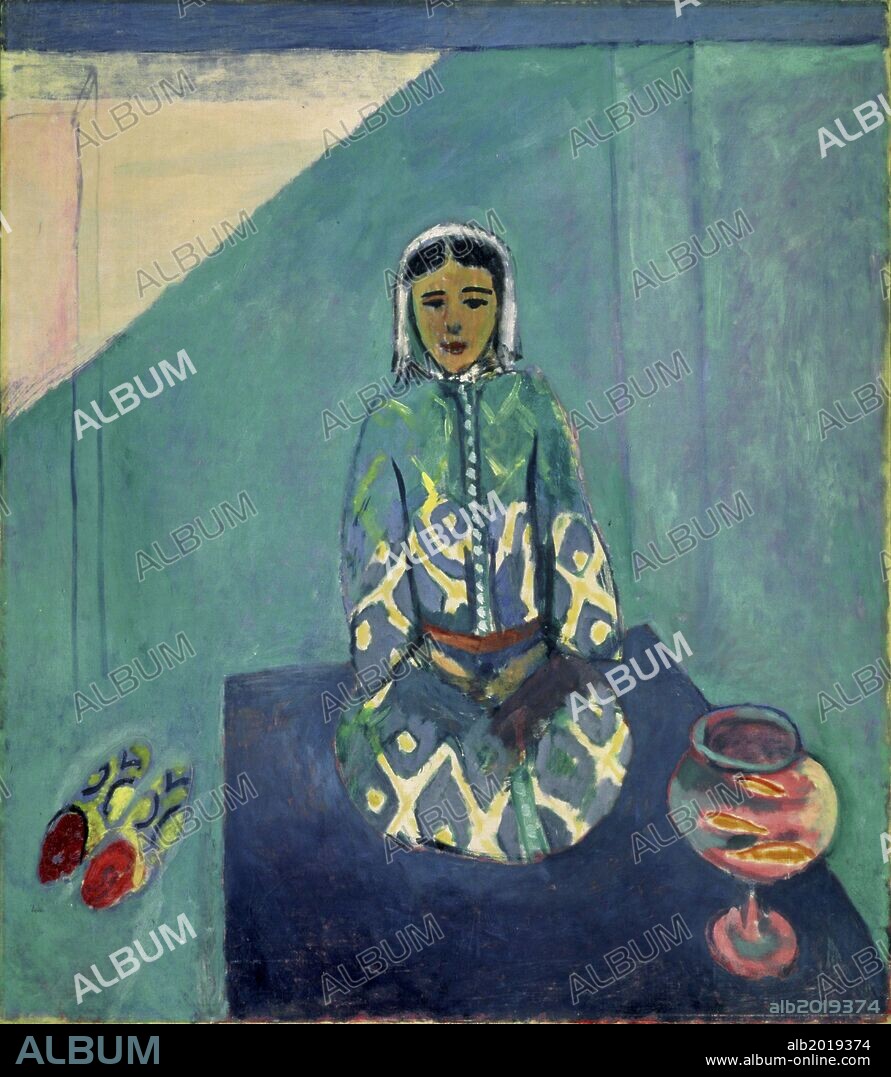 Henri Matisse / 'Zorah on the Terrace', 1912, Oil on canvas, 116 x 100 cm.