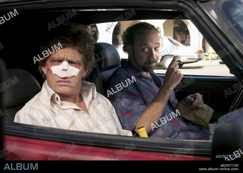 PAUL GIAMATTI y THOMAS HADEN CHURCH en ENTRE COPAS, 2004 (SIDEWAYS), dirigida por ALEXANDER PAYNE. Copyright 20TH CENTURY FOX / WALLACE, MERIE W.