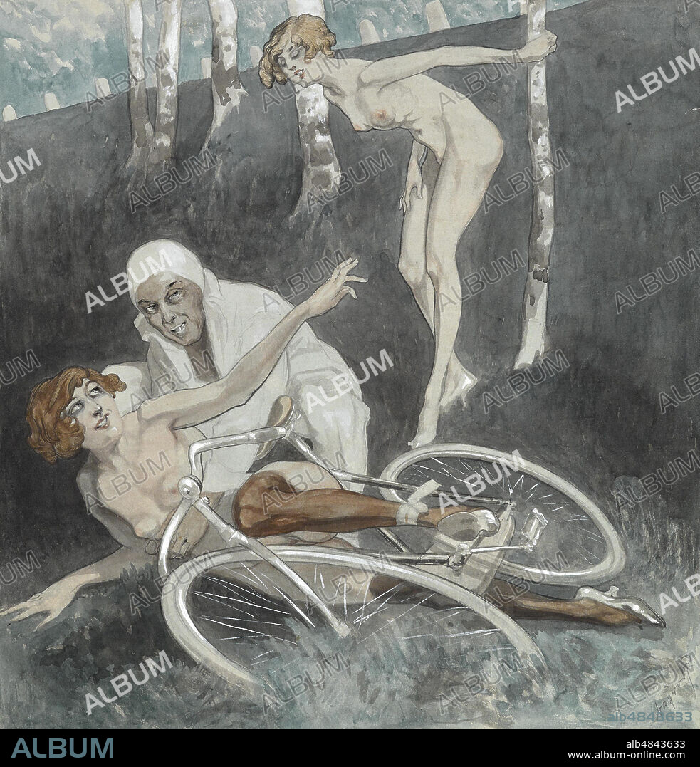 FRANZ VON BAYROS. Erotic illustration.