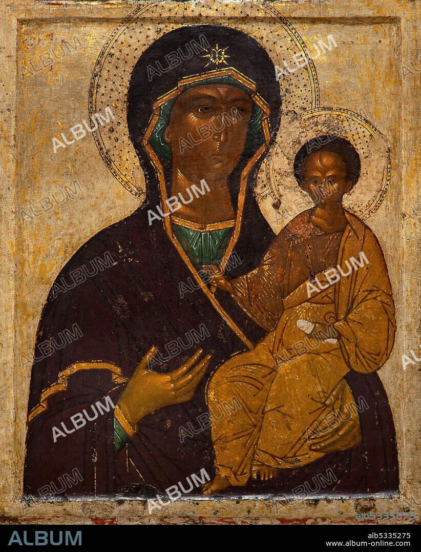 Art, Russian art, Russian icons, unknown author, title of the work, The Mother of God of Smolensk, 15th century, tempera on wood  cm 58 x 47,2 x 2,8.