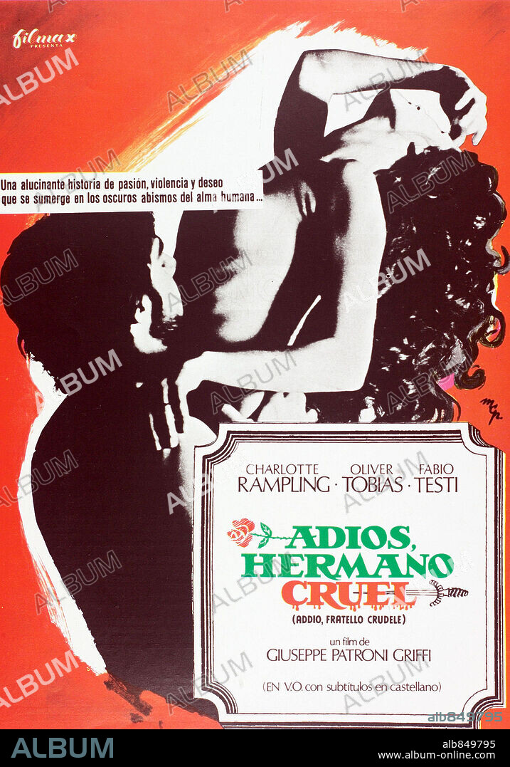 Poster de ADIÓS, HERMANO CRUEL, 1971 (ADDIO, FRATELLO CRUDELE), dirigida por GIUSEPPE PATRONI GRIFFI.