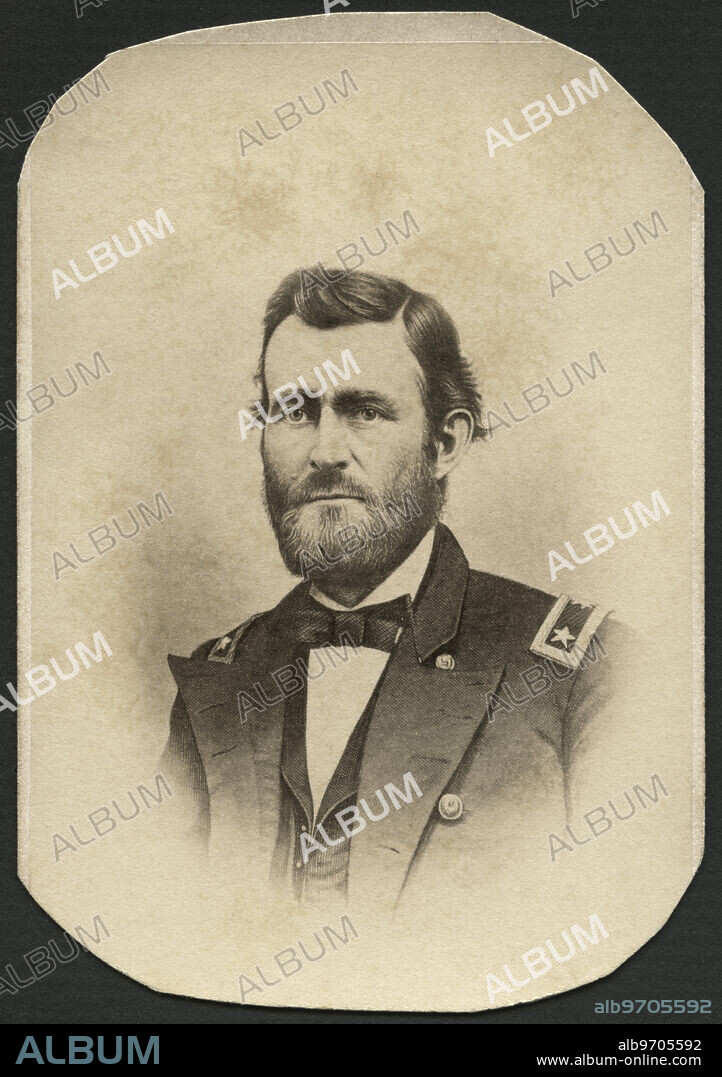 Ulysses S. Grant (1822-1885), 18th President of the United States, Portrait by Joseph Ward, late 1860's.