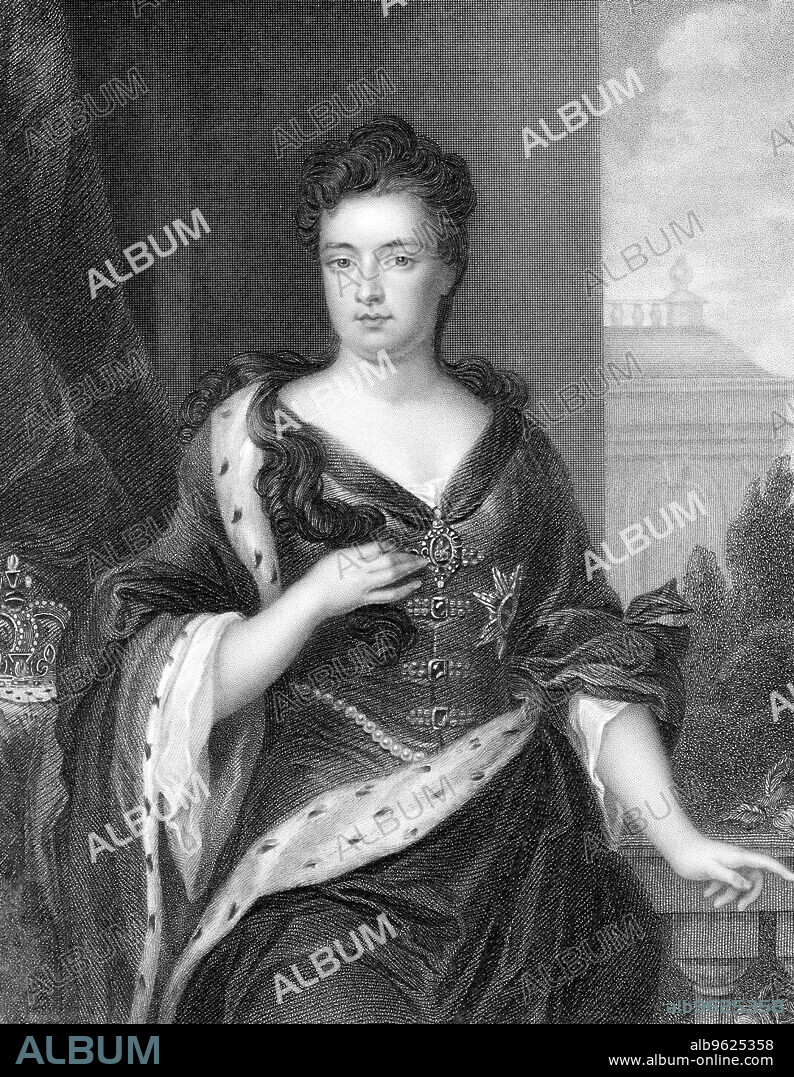 Anne (1665-1714), Queen of Great Britain and Ireland from 1702. Queen Anne was the second daughter of James II and sister of Mary II. The Act of Union between England and Scotland was passed during Anne's reign, making her the last monarch to hold the separate titles of Queen of England and Queen of Scotland.