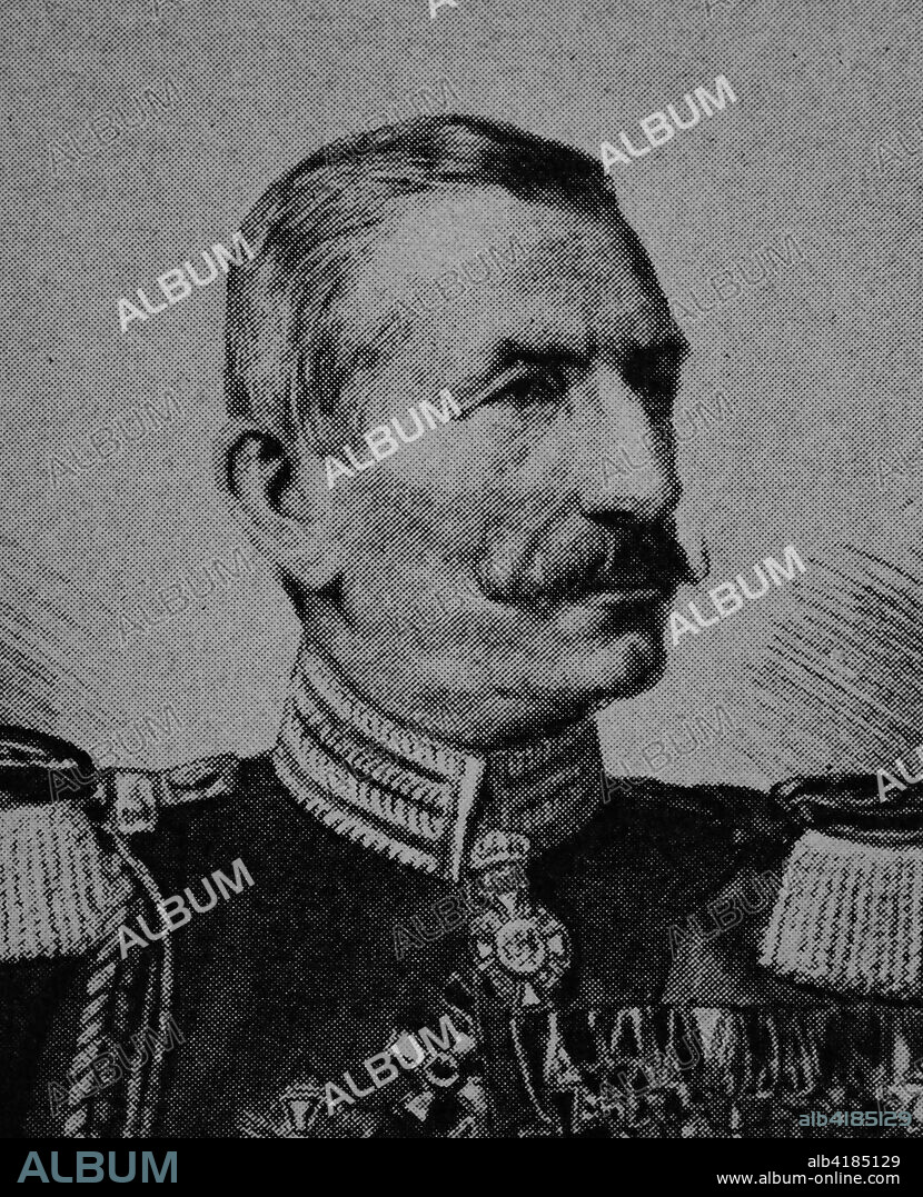 Wilhelm Gustav Karl Bernhard von Hahnke, October 1, 1833 in Berlin - February 8, 1912, was a Prussian Field Marshal, picture from 1895, digital improved.