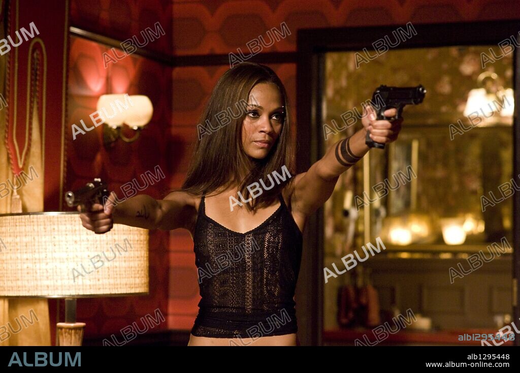 ZOE SALDANA in THE LOSERS, 2010, directed by SYLVAIN WHITE. Copyright DC COMICS/DARK CASTLE ENTERTAINMENT/WEED ROAD PICTURES.