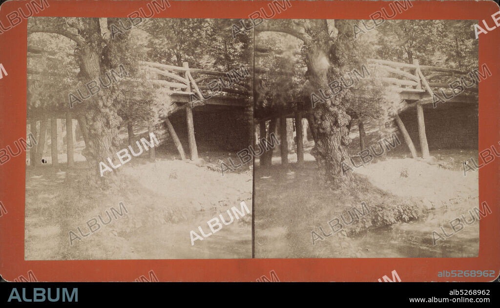 Orange Mts. View., Streams, Pedestrian bridges, New Jersey, Orange (N.J.), Watchung Mountains (N.J.).