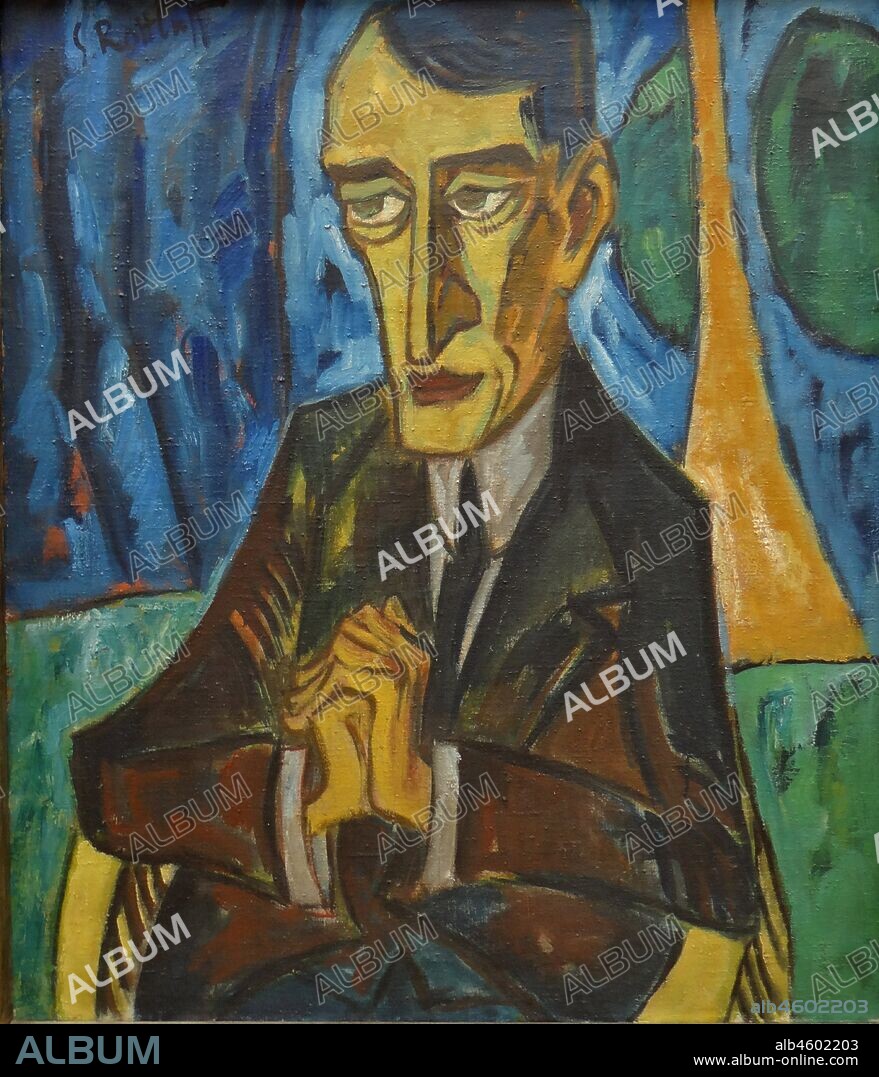 KARL SCHMIDT-ROTTLUFF. Portrait of Lyonel Feininger.