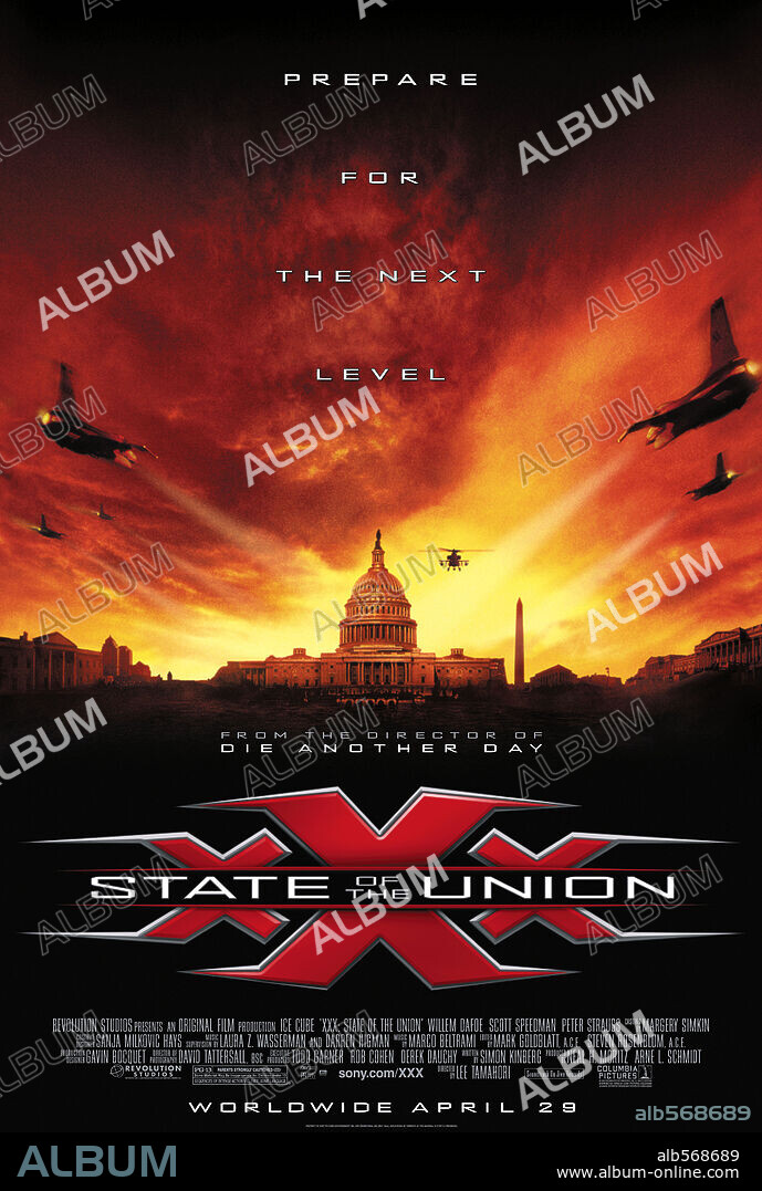 Poster de XXX 2: ESTADO DE EMERGENCIA, 2005 (XXX: STATE OF THE UNION), dirigida por LEE TAMAHORI. Copyright COLUMBIA PICTURES.