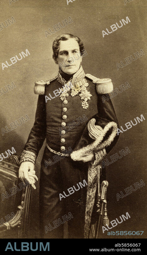GHMAR FRRES. Leopold I of Saxe-Coburg (1790-1865), King of Belgium. Ca. 1860.