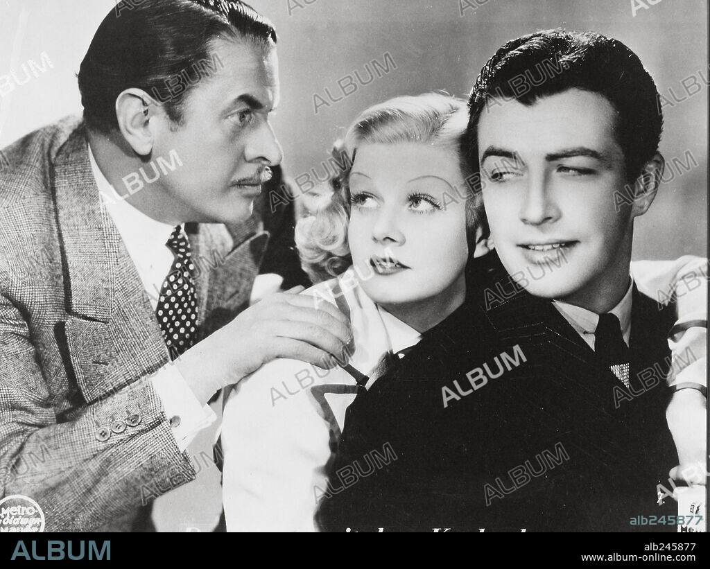 JEAN HARLOW, REGINALD OWEN and ROBERT TAYLOR in PERSONAL PROPERTY, 1937, directed by W. S. VAN DYKE. Copyright M.G.M.