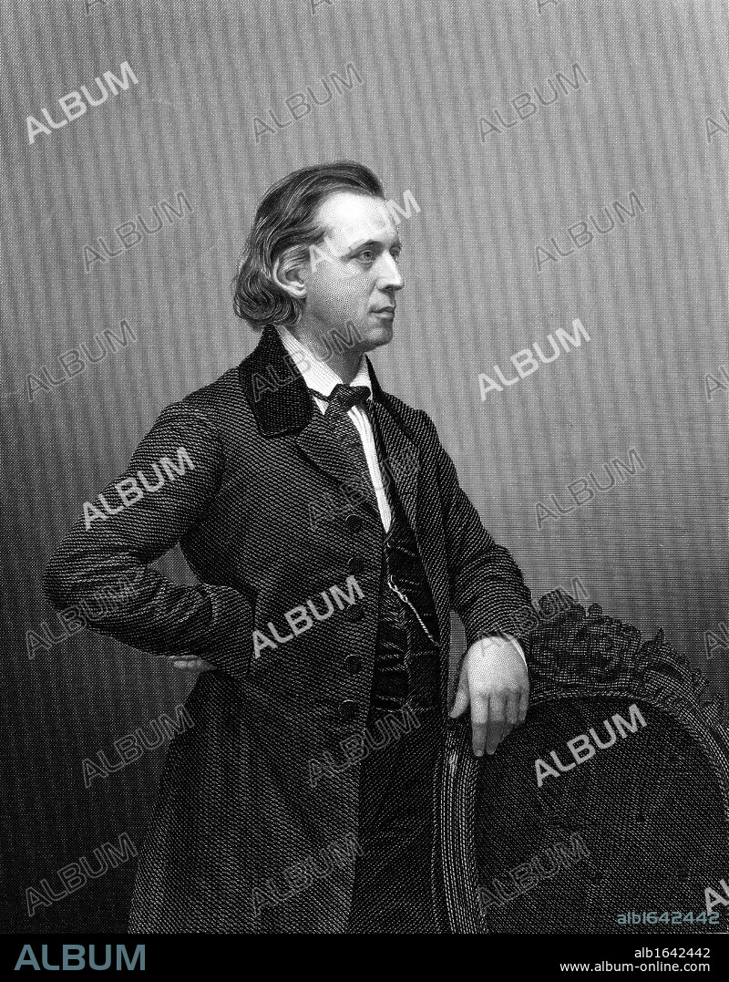 Henry Ward Beecher (1813-1887) American Congregational minister: brother of Harriet Beecher Stowe. Engraving after a photograph c1861.