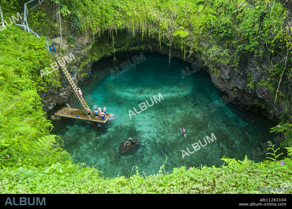 To Sua ocean trench in Upolu, Samoa, South Pacific, Pacific.