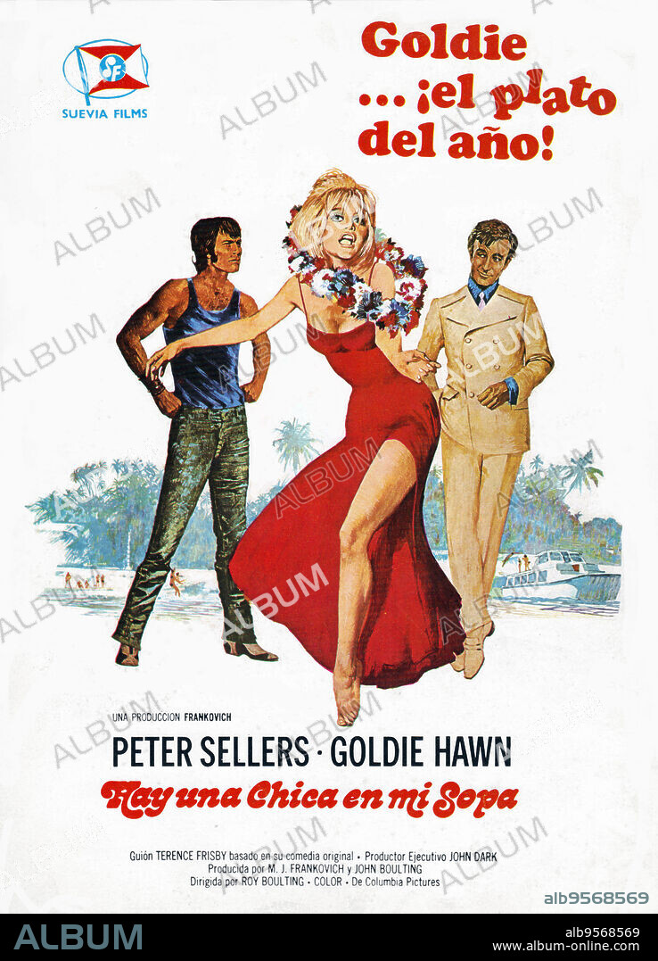 Poster of THERE'S A GIRL IN MY SOUP, 1970, directed by ROY BOULTING. Copyright COLUMBIA PICTURES.
