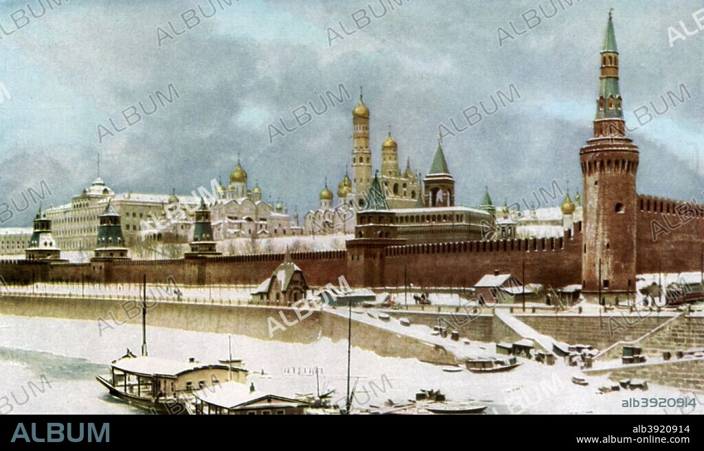 The Kremlin, Moscow, Russia, c1930s. A print from Countries of the World, edited by JA Hammerton, volume IV, The Fleetway House, c1930s.