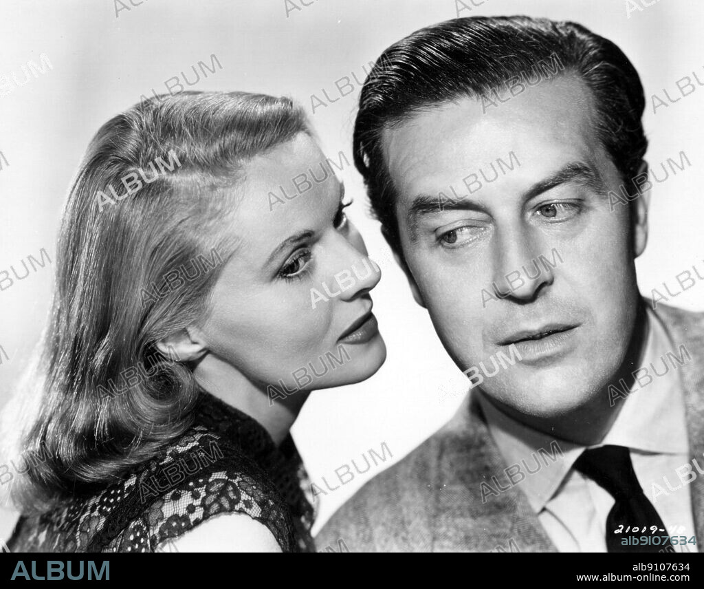ANN TODD y RAY MILLAND en ALMA NEGRA, 1948 (SO EVIL MY LOVE), dirigida por LEWIS ALLEN. Copyright PARAMOUNT BRITISH.