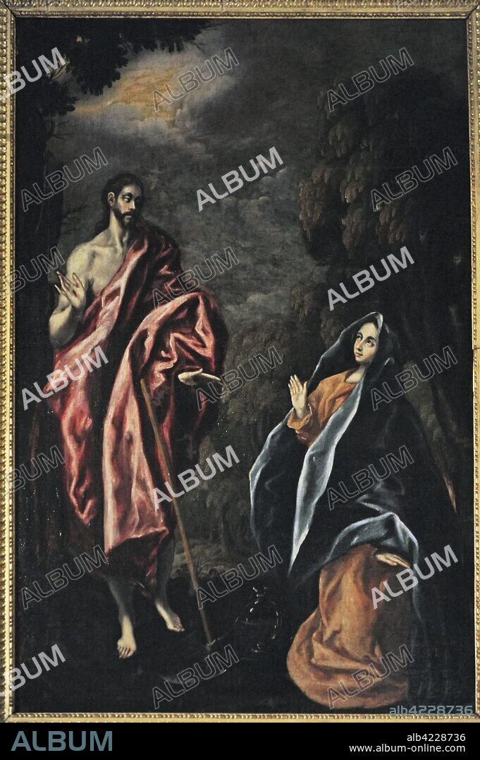 Jorge Manuel Theotocopuli (1578-1631). Pintor español, hijo de El Greco. Noli me tangere, 1609-1612. Oleo sobre lienzo. Museo Lázaro Galdiano. Madrid. España.