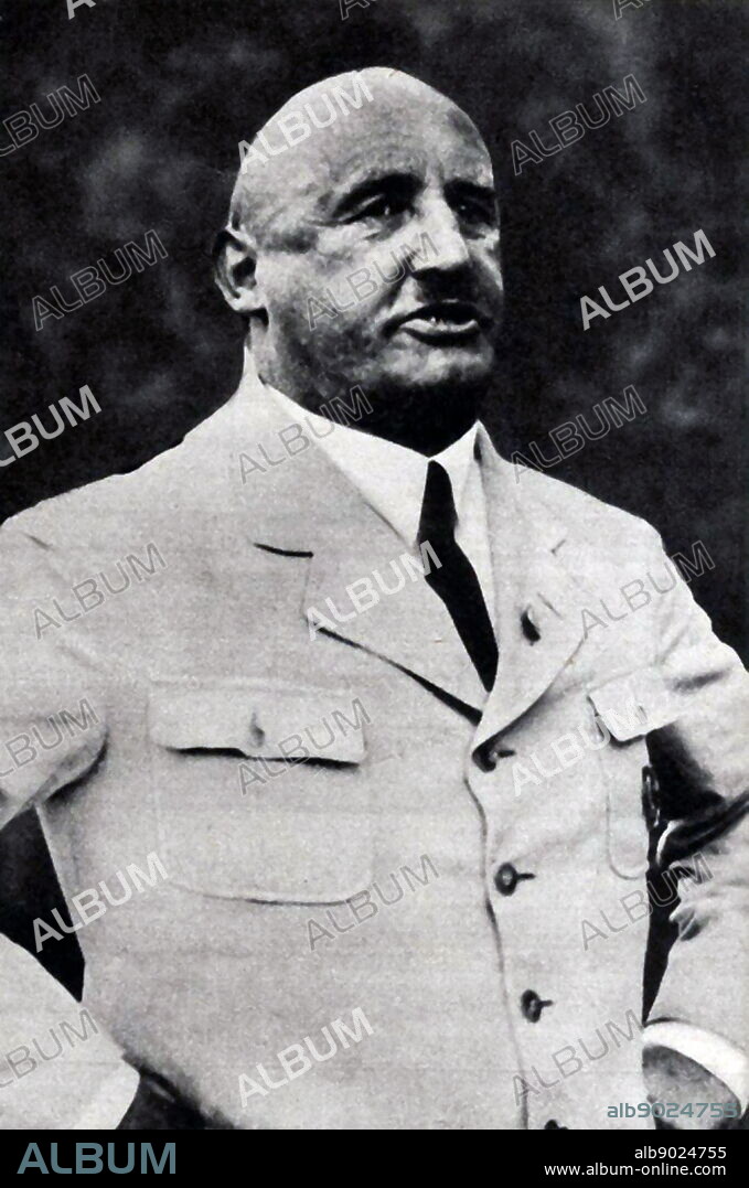 Julius Streicher (1885 1946); a prominent member of the Nazi Party (NSDAP) prior to World War II. He was the founder and publisher of the anti-Semitic newspaper Der Stürmer, which became a central element of the Nazi propaganda machine. After the war, Streicher was convicted of crimes against humanity and executed.