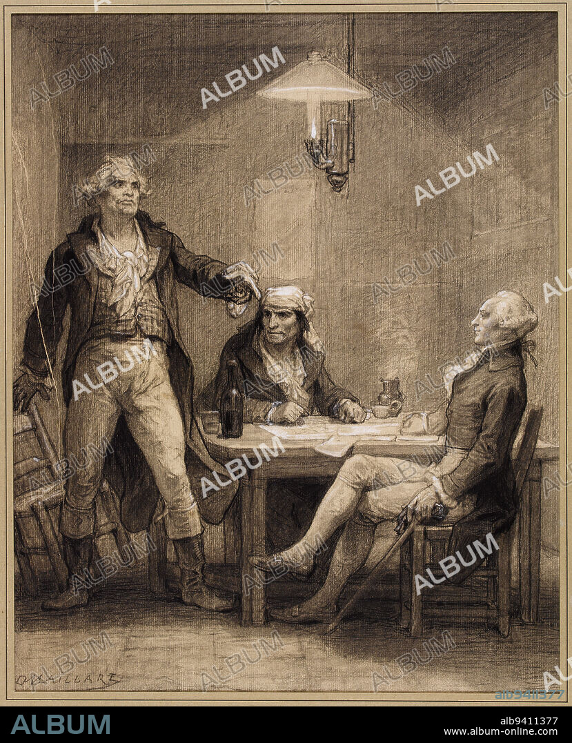 The Cabaret on Peacock Street, Maillart, Diogenes, Draughtsman, In 1876, 4th quarter of the 19th century, House of Victor Hugo - Hauteville House, Graphic Arts, Drawing, Charcoal, Pastel, Height: 45 cm, Width: 36 cm.