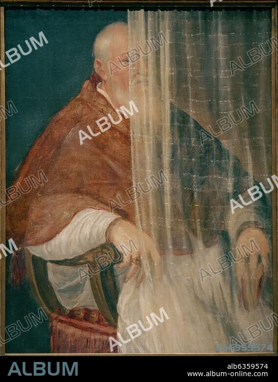 Archinto, Filippo; papal nuncio (1554-56), Archbishop of Milan (1556). Milan 1495 - Bergamo 1558. "Portrait of Cardinal Filippo Archinto". Painting, c. 1551/1562, by Titian (c. 1487/90-1576). Oil on canvas, 114.8 × 88.7 cm. Inv. no. 204 / John G.Johnson Collection. Philadelphia, Museum of Art.