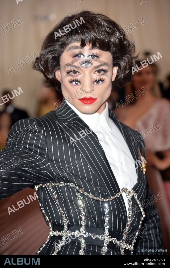 May 6, 2019 - New York, New York, United States - Ezra Miller arriving at the 2019 Met Gala Celebrating Camp: Notes on Fashion at the Metropolitan Museum of Art on May 06, 2019 in New York City. 06/05/2019