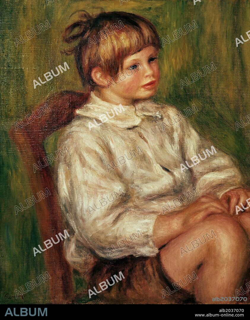 PIERRE AUGUSTE RENOIR. Pierre-Auguste Renoir / 'Coco (Claude Renoir)', 1910, Óleo sobre lienzo, 55 x 46,4 cm.