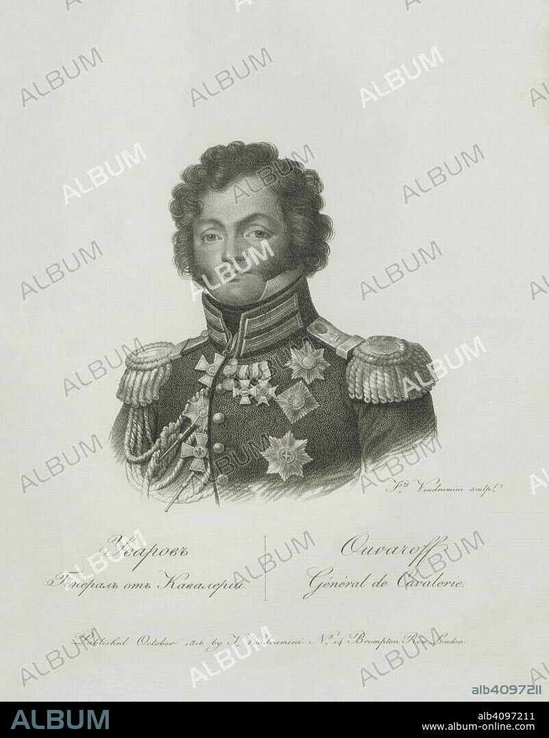FRANCESCO VENDRAMINI. Portrait of General Fyodor Petrovich Uvarov (1773-1824).