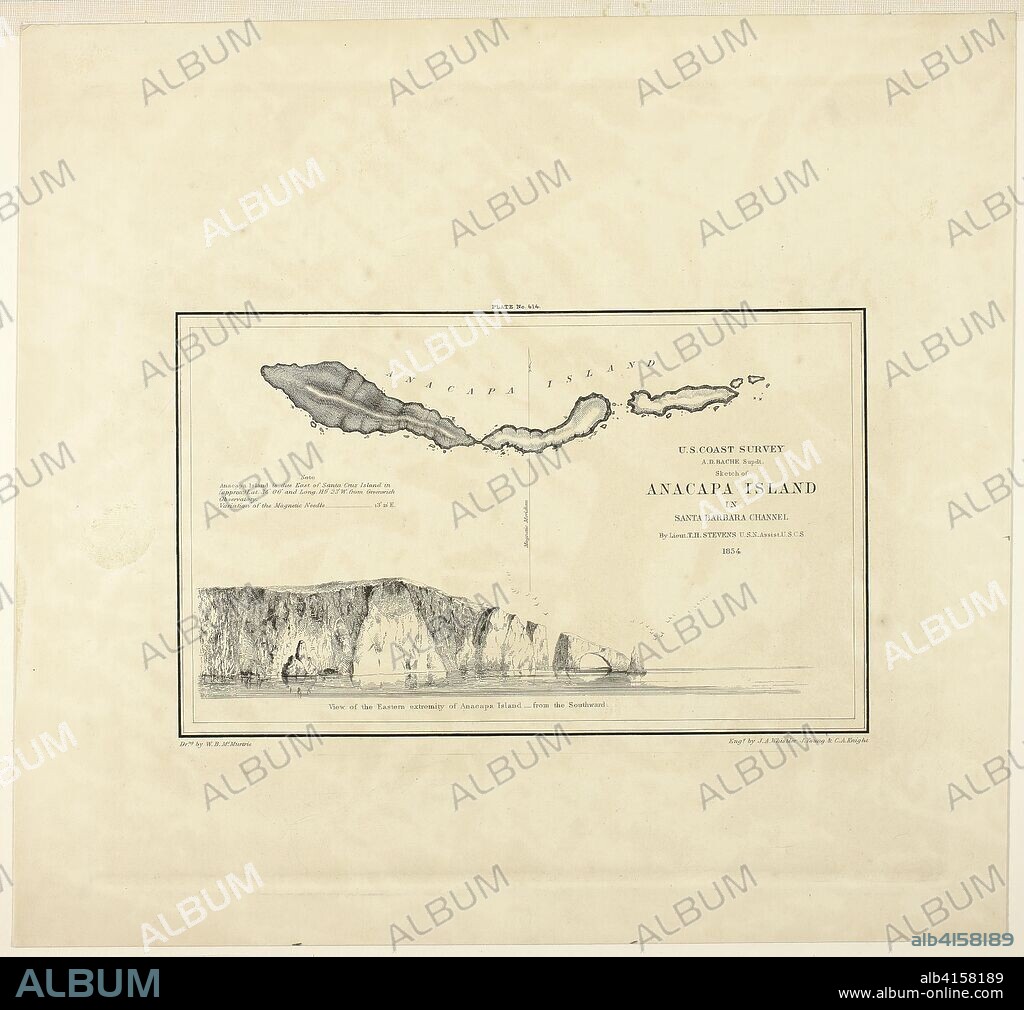 JAMES ABBOTT MCNEILL WHISTLER. Anacapa Island. James McNeill Whistler; American, 1834-1903. Date: 1854. Dimensions: 272 x 290 mm (plate); 314 x 336 mm (sheet). Etching in black ink on cream wove paper. Origin: United States.