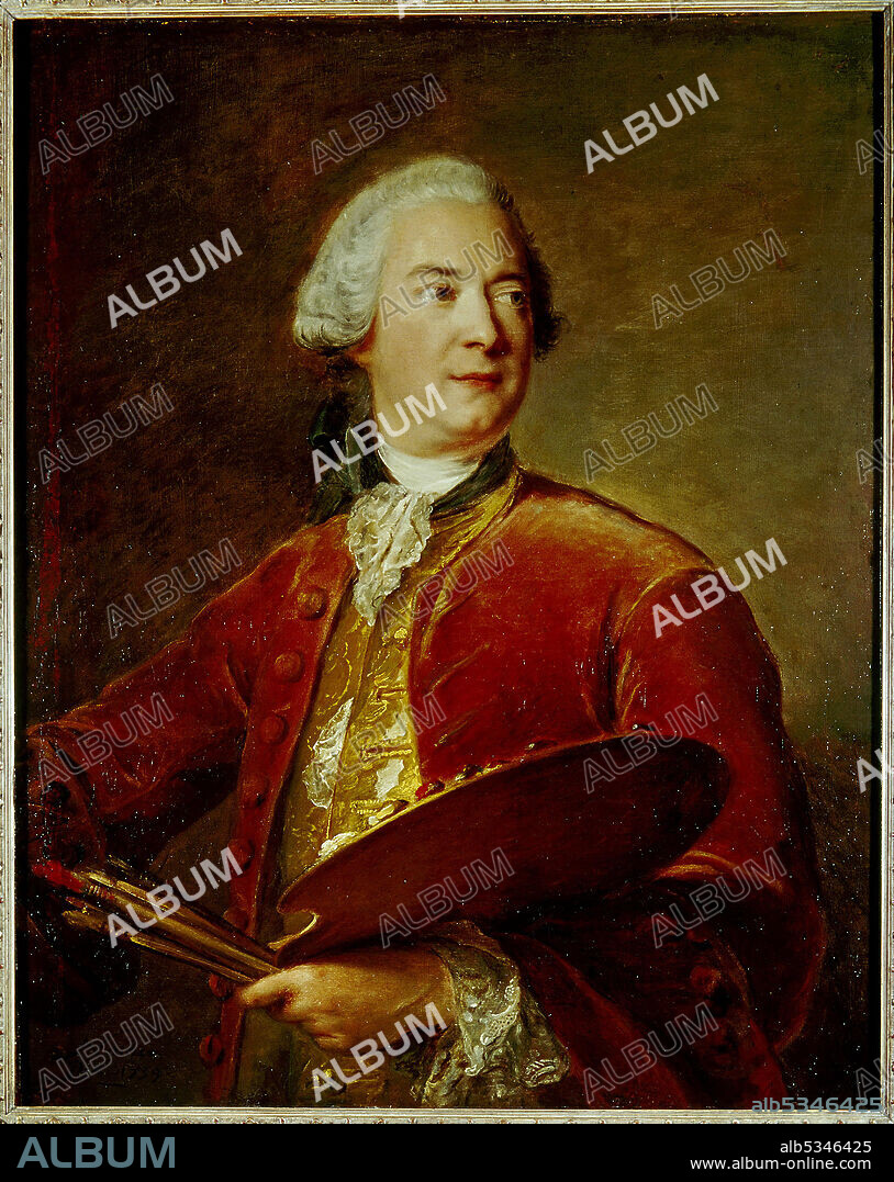 JEAN-MARC NATTIER. Portrait of Louis Tocqué (1696-1772).