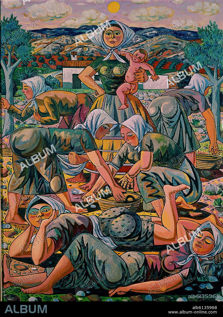 RAFAEL ZABALETA (1907-1960). ACEITUNERAS 1959.